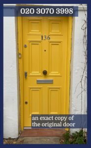 Exact Copy Door Replacement Service after Burglary Repairs London