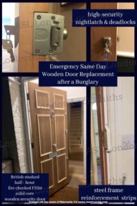 Emergency Same Day Wooden Door Replacement after a Burglary