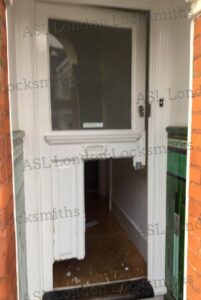 Actual Burglary Image taken by ASL - Top Door Repair Service Provider in London