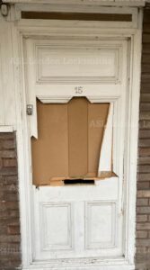 Actual Burglary Image taken by ASL - Top Door Repair Service Provider in London