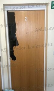 Actual Burglary Image taken by ASL - Top Door Replacement Service Provider in London